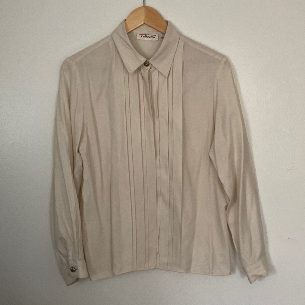 Talbots Cream Button-Down - image 1